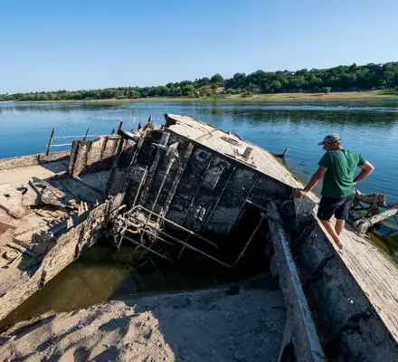 Photos Show Relics Unearthed by Europe’s Dried Rivers